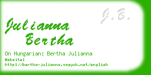 julianna bertha business card